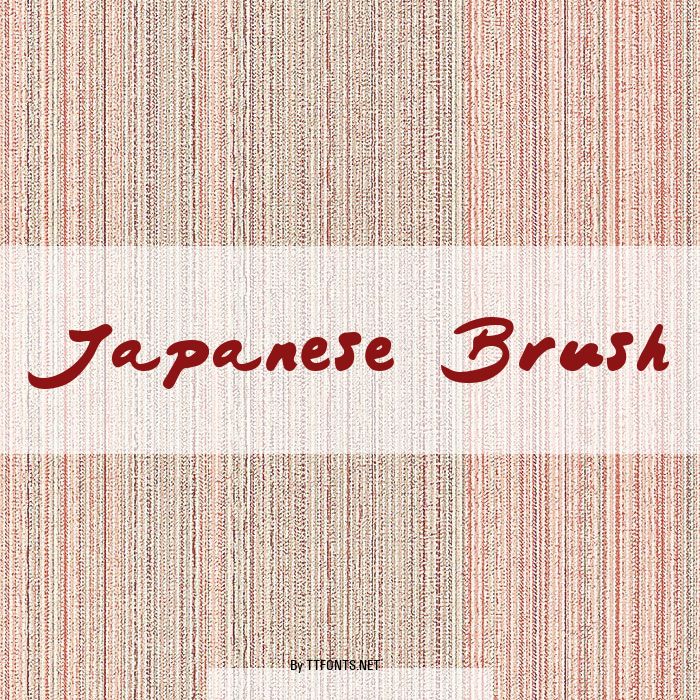 Japanese Brush example